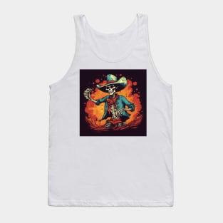 Skeleton Cowboy Tank Top